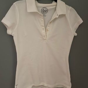 Juniors white polo